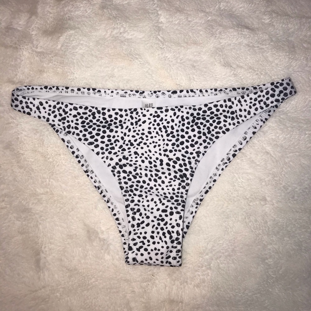 Dalmation print bikini bottoms